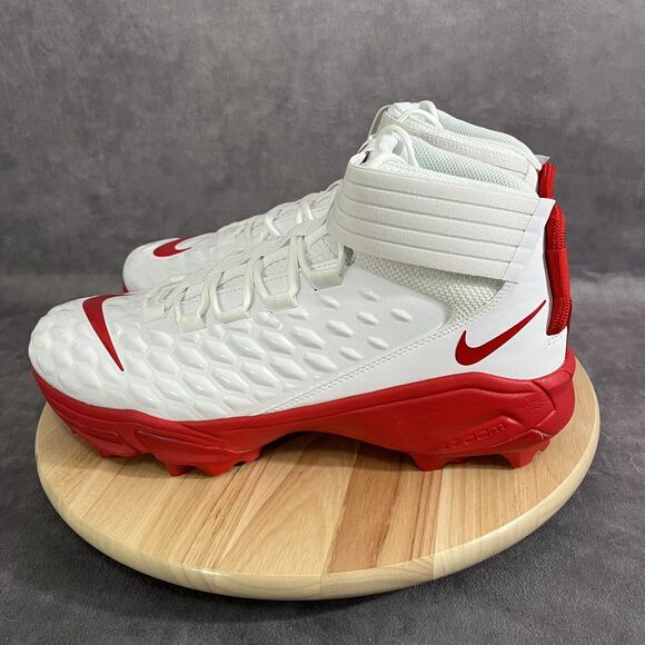 Nike Savage Pro 2 Shark Men\'s Size 14.5 Football Cleats Red Shoes BV5448-104 main image 5